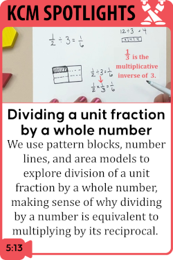 Rational Numbers: Dividing a Unit Fraction by a Whole Number
